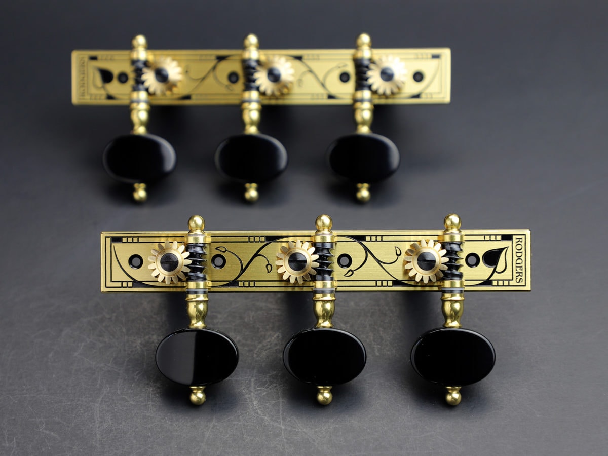 Rodgers Tuners L669 Brass Blackened Jet