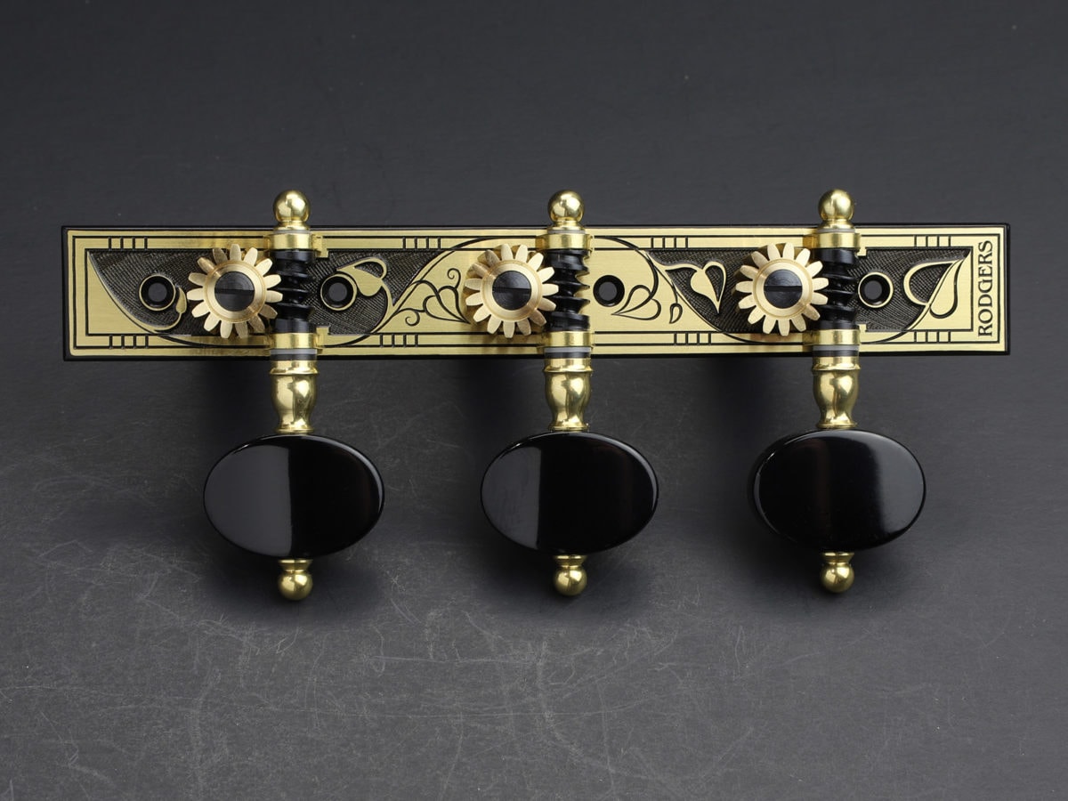 Rodgers Tuners L670 Brass Blackened Jet