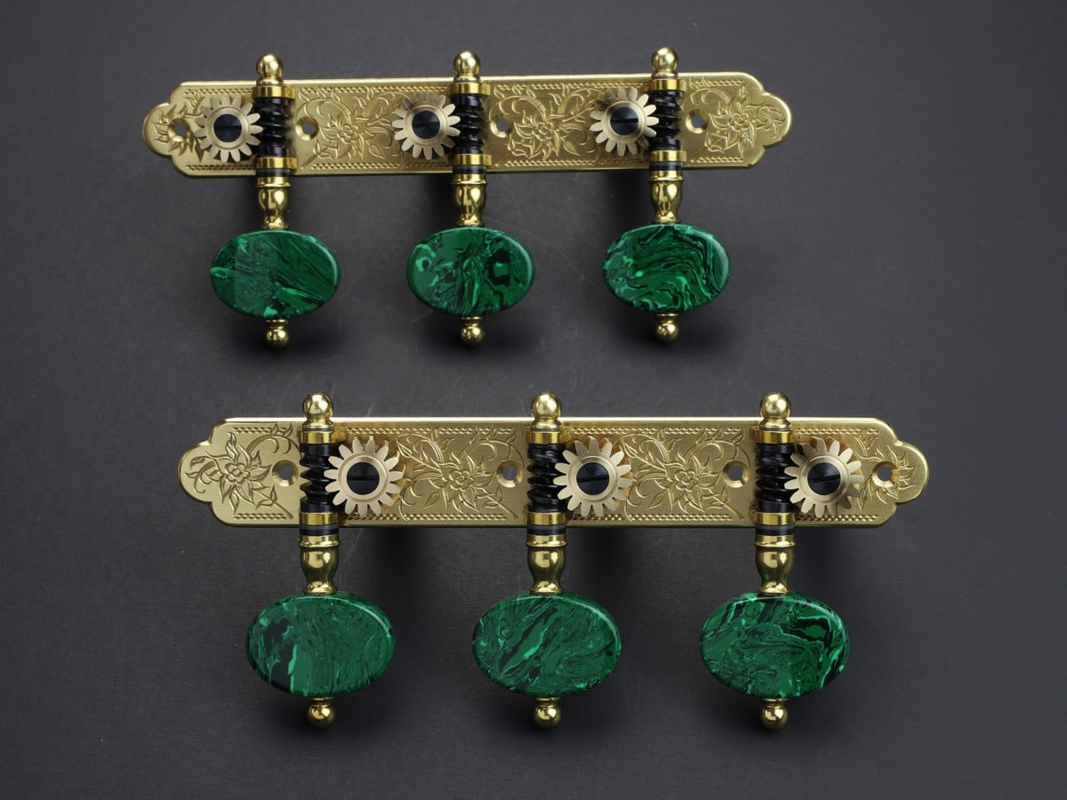 Rodgers Tuners L675 117mm Brass Malachite