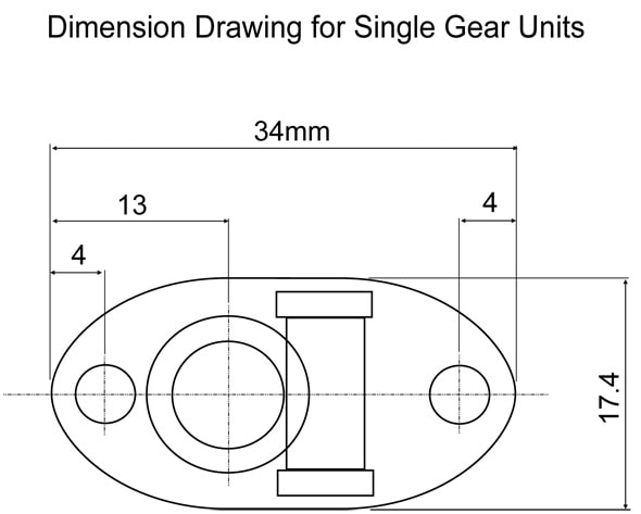 Single plate dimension drawing