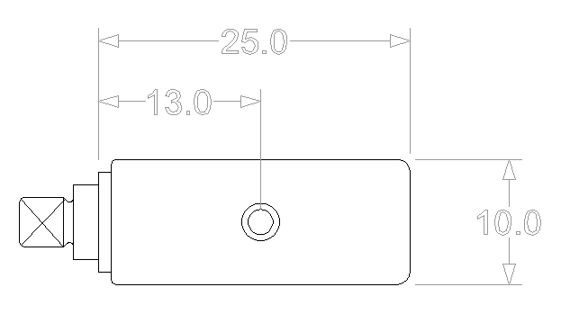 Dimensions Roller 10x13x25