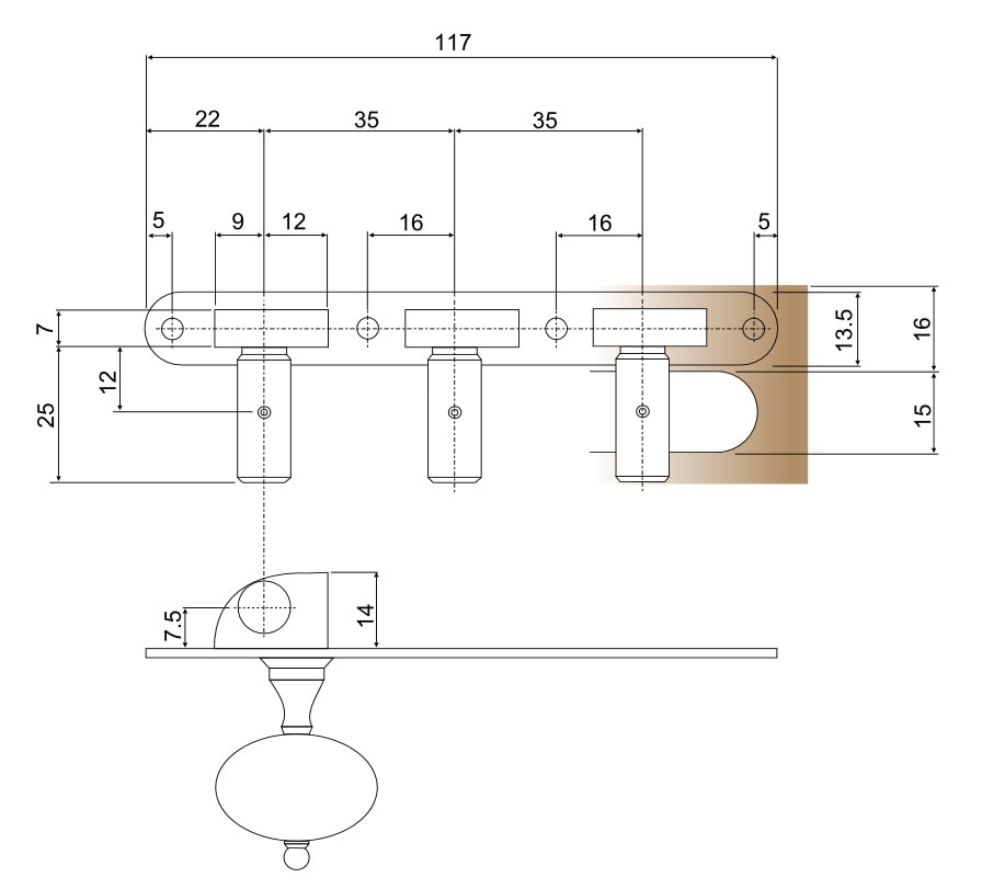 Standard Lacote 35x117mm