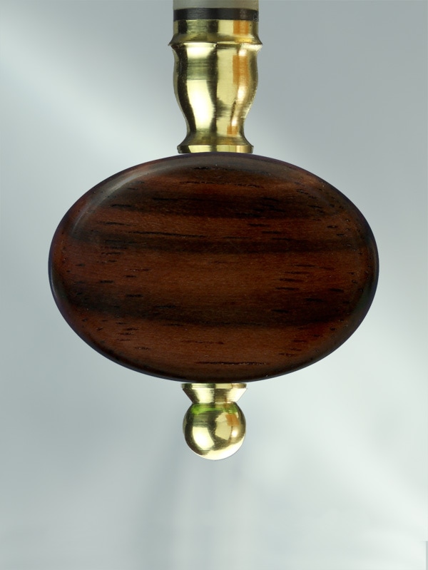 Oval Macassar Ebony