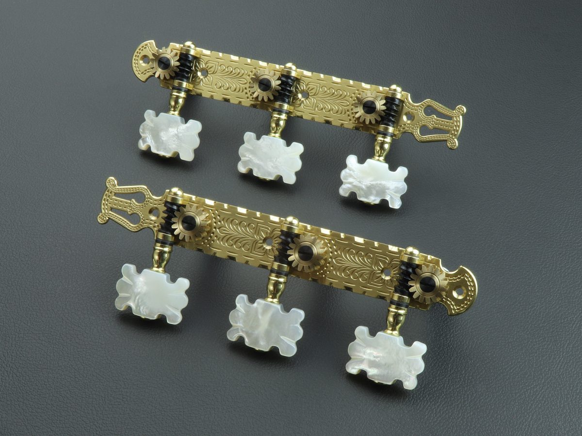 L698 Brass with MoP Butterfly buttons