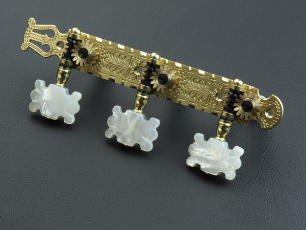 L698 Brass with MoP Butterfly buttons