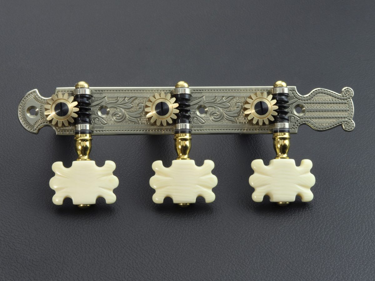 L702 Nickel Silver with ivory butterfly buttons