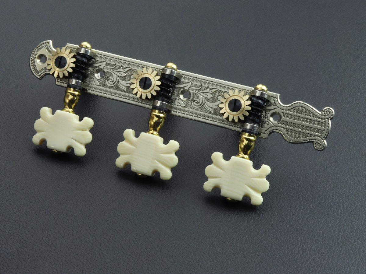 L702 Nickel Silver with ivory butterfly buttons