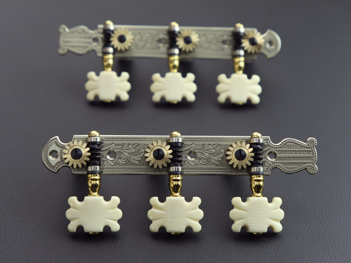 L702 Nickel Silver with ivory butterfly buttons