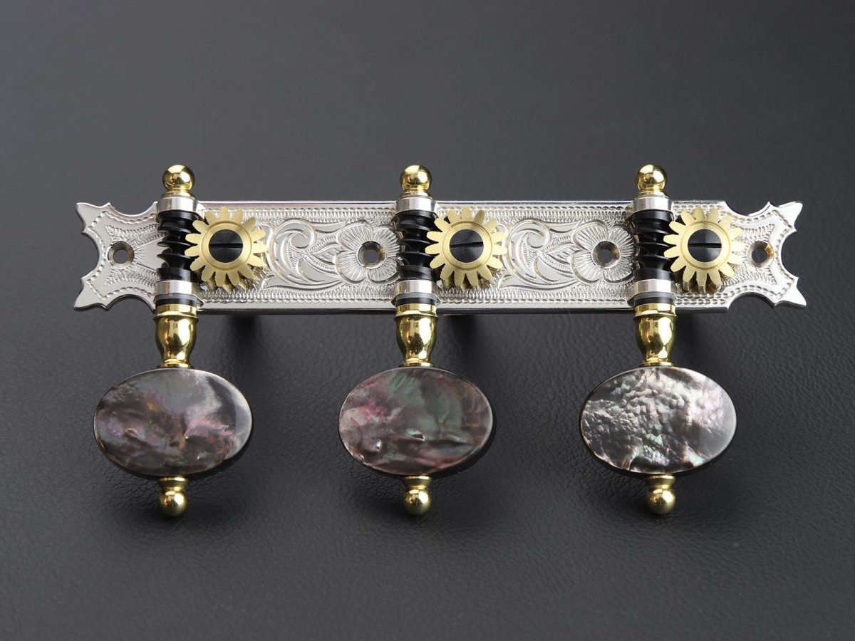 L635 Sterling silver Dark MoP